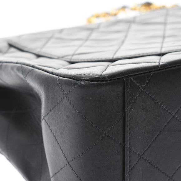 Chanel Matelasse Big Matelasse Chain Shoulder 34cm Black Gold Hardware Lambskin - Picture 7 of 12